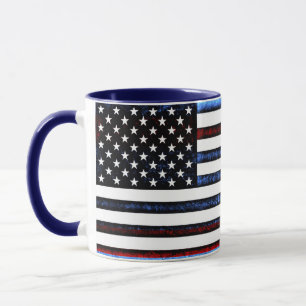 Drapeau américain Patriotique Rouge Blanc Bleu Mug
