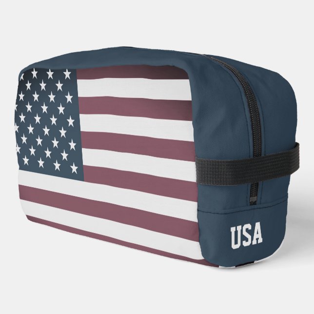 Drapeau américain patriotique sac de toilette de v (Coin gauche)