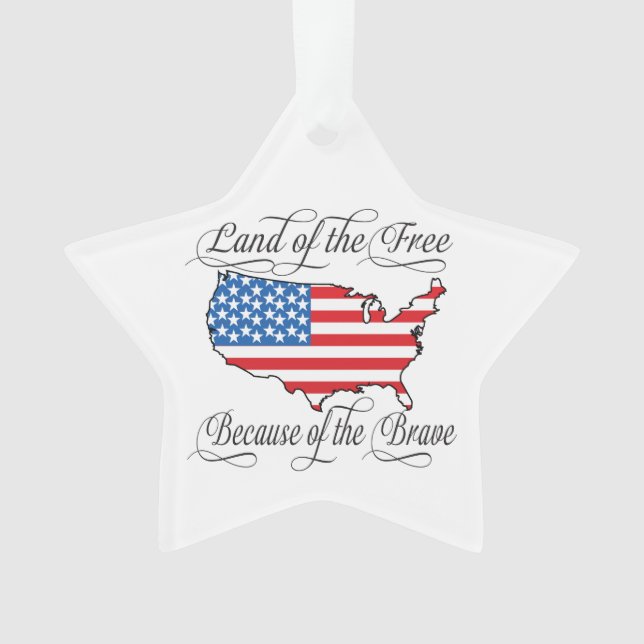 Drapeau américain patriotique terre libre brave Cu (devant)
