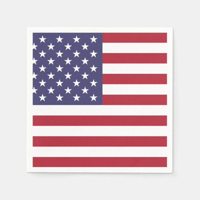 DRAPEAU AMÉRICAIN | SERVIETTE EN PAPIER (Devant)