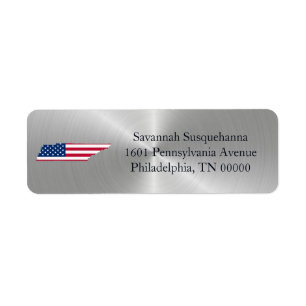 Drapeau américain Silver Tennessee Patriotique