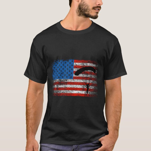 Drapeau américain Sweat - shirt à capuche de Skydi (Devant)