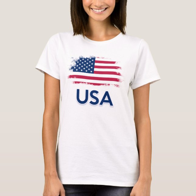 Drapeau américain T-Shirt (Devant)