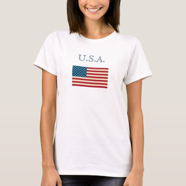 Drapeau américain T-Shirt (Devant)