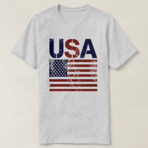 Drapeau américain T-Shirt en détresse