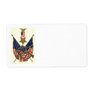Drapeau américain Union Médaille Guerre de Sécessi