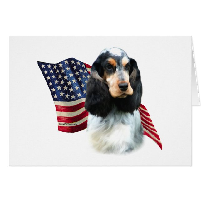 Drapeau anglais Cocker Spaniel (Devant horizontal)