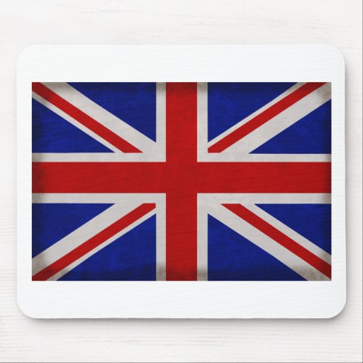 Drapeau Anglais d'Angleterre texturé Tapis De Souris | Zazzle