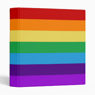 Drapeau arc-en-ciel 3 anneau classeur