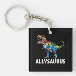 Drapeau arc-en-ciel de dinosaure LGBT Allysaurus A