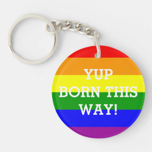 Drapeau Arc-en-ciel de la Fierté Gay Yup Né Comme 