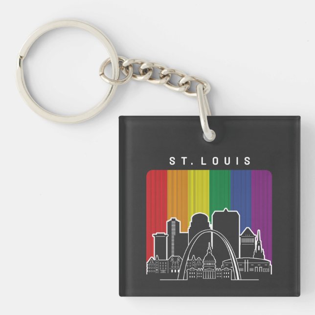 Drapeau arc-en-ciel de St. Louis Missouri Pride LG (Devant)