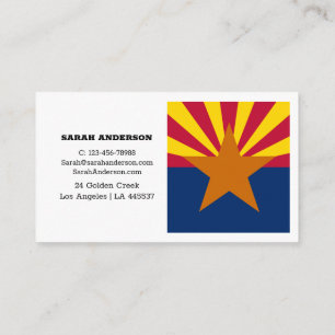 Drapeau Arizona Elegant Carte de visite / USA