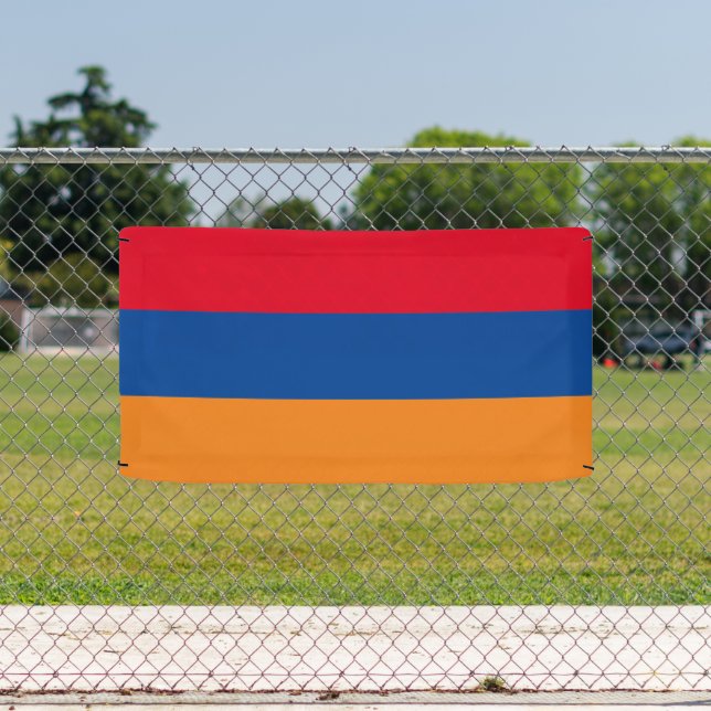 Drapeau arménien d'Arménie panneau de bannière per (Insitu)