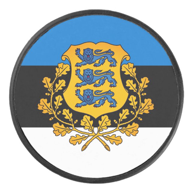 Drapeau/armoiries de l'Estonie (Devant)