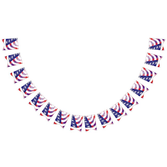 Drapeau artistique US Drapeaux rouges Blancs et Bl (Tout)