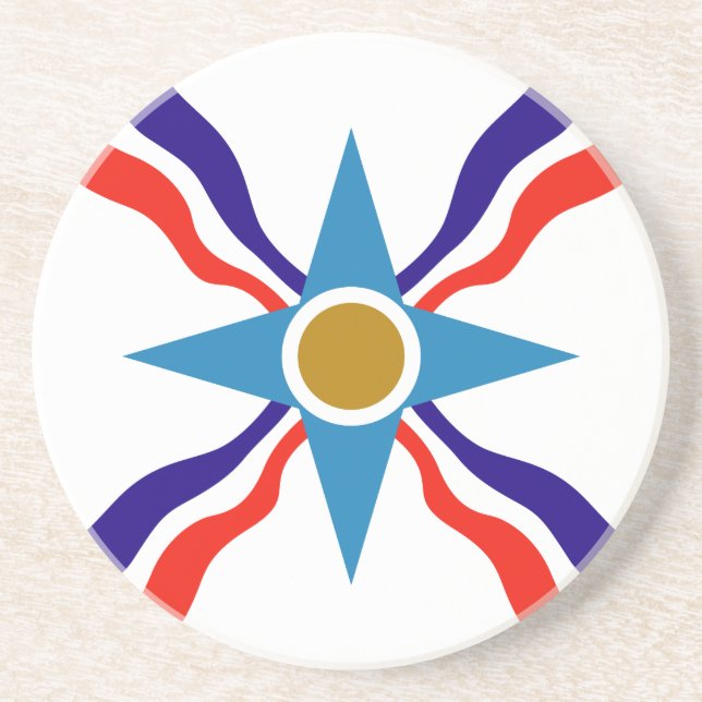 Drapeau assyrien - Dessous de verre Ata d'Ator (Devant)