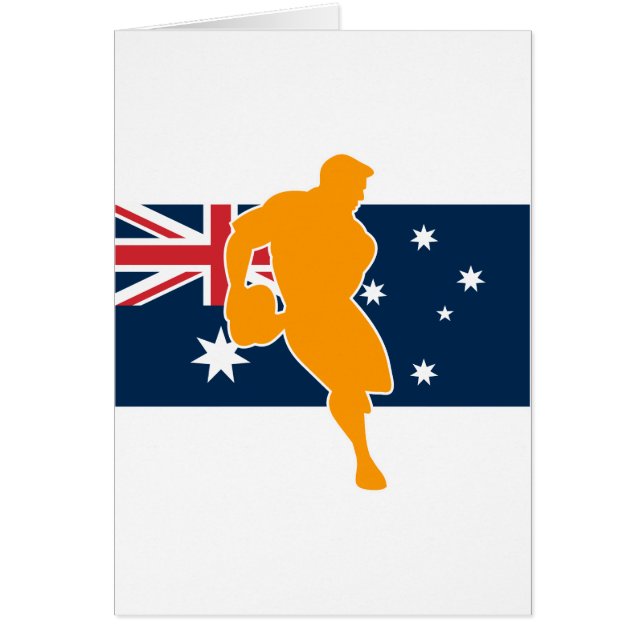drapeau australie de joueur de rugby (Devant)