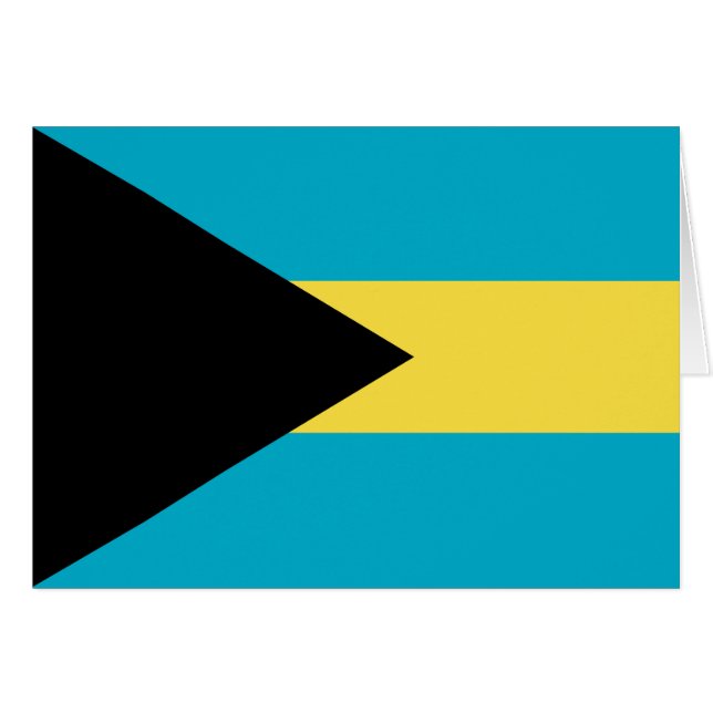 Drapeau bahaméen (Devant horizontal)