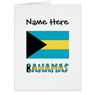 Drapeau bahaméen et bahaméen personnalisé