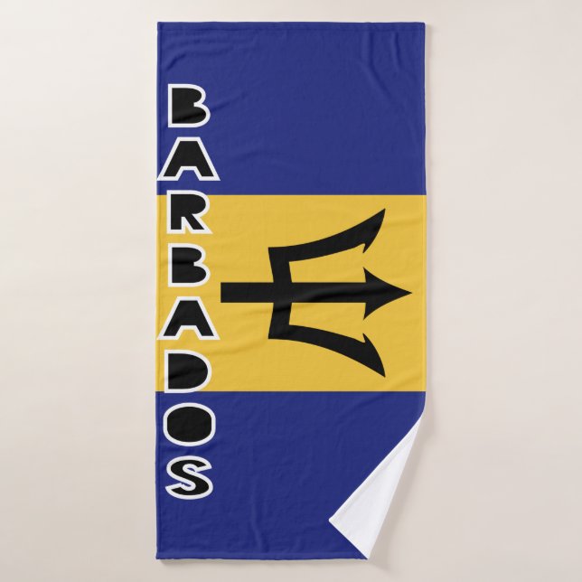 Drapeau Barbade (Serviette de bain)