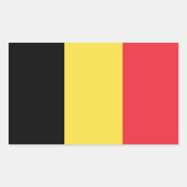 Drapeau belge Stickers (Devant)