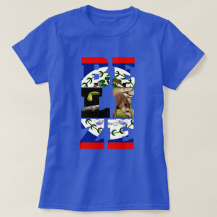 Drapeau Belize, Tapir & T-shirt d'oiseaux Toucan