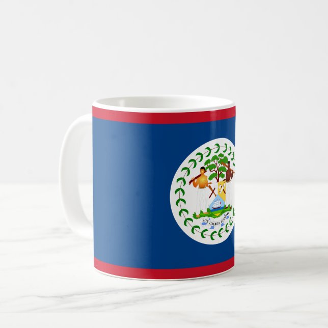 Drapeau bélizien Mug (Devant gauche)