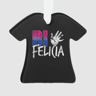 Drapeau bisexuel drôle de fierté de Felicia de Bi