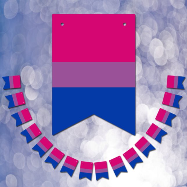 Drapeau bisexuel et fête communautaire de fierté / (Créateur téléchargé)