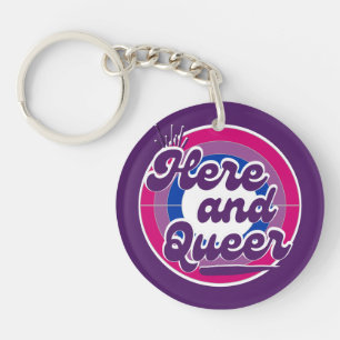 Drapeau bisexuel - LGBTQ : Ici et Queer