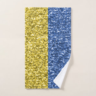 Drapeau bleu jaune Ukraine parties scintillant fau
