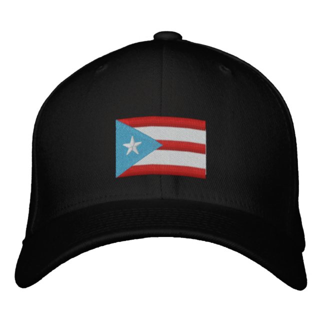 Drapeau Boricua Casquette de baseball brodé (Devant)