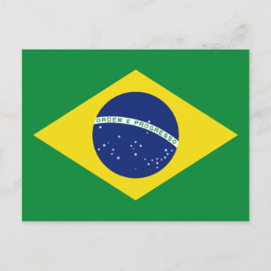 Drapeau brésilien des cartes postales spéciales br