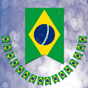Drapeau brésilien & Parti Brésil Bannières / Maria