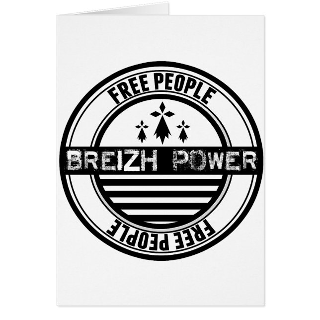 Drapeau Bretagne Breizh free people (Devant)