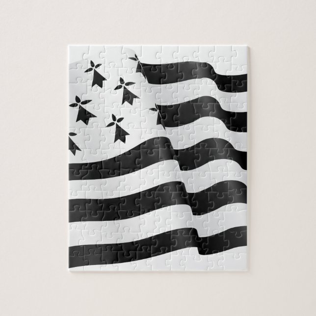Drapeau breton (Breton flag) Jigsaw Puzzle (Vertical)