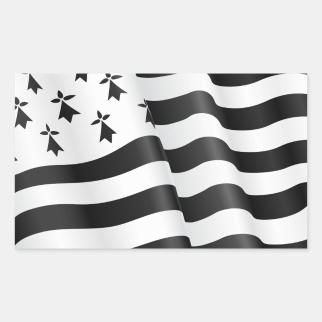 Drapeau breton (Breton flag) Sticker (Front)