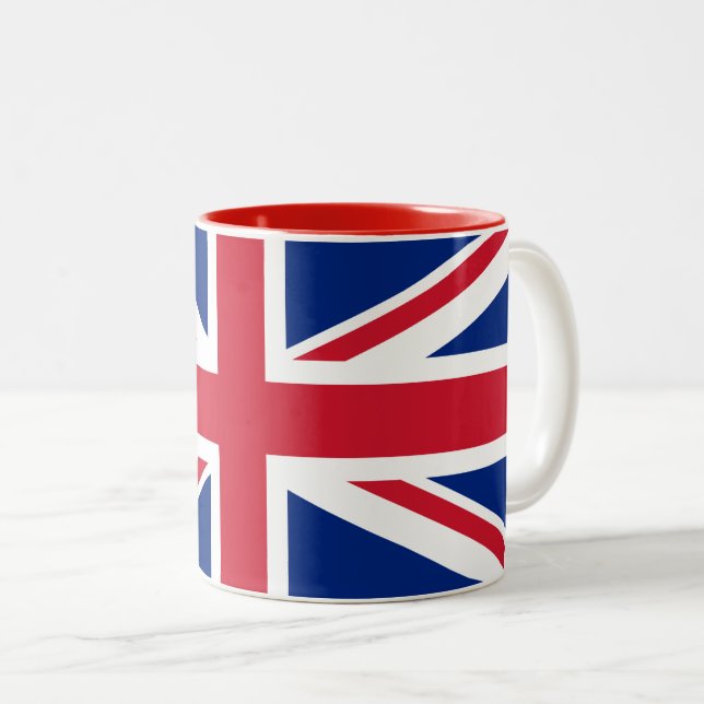 Drapeau britannique de café Mug (Devant droit)