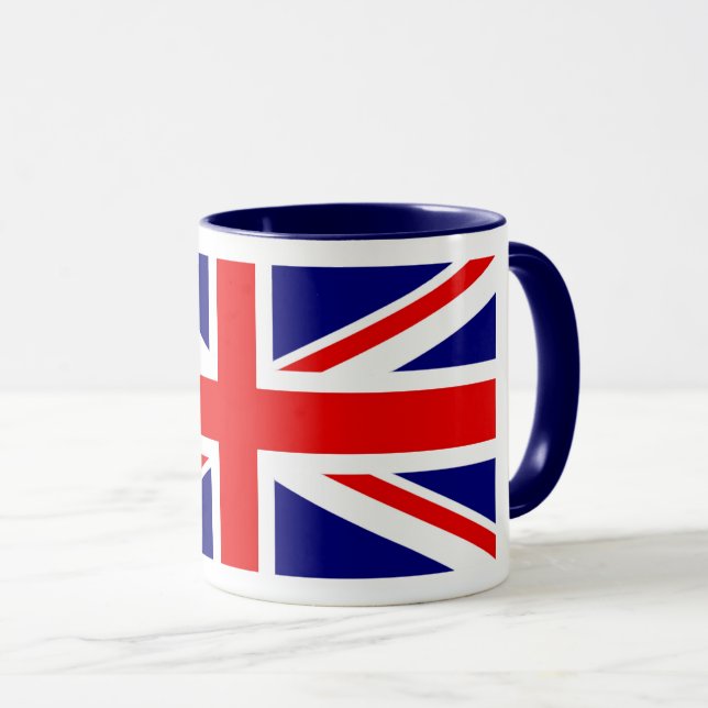 Drapeau britannique de café Mug (Devant droit)