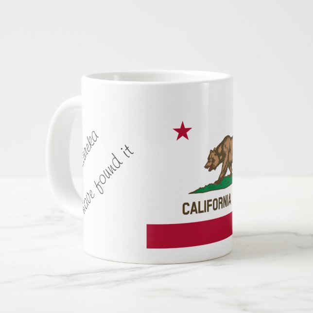 Drapeau californien et Mug de devise (Devant gauche)