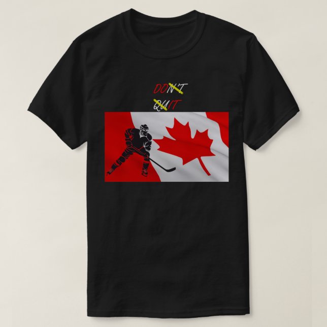 Drapeau canadien classique T-shirt (Design devant)