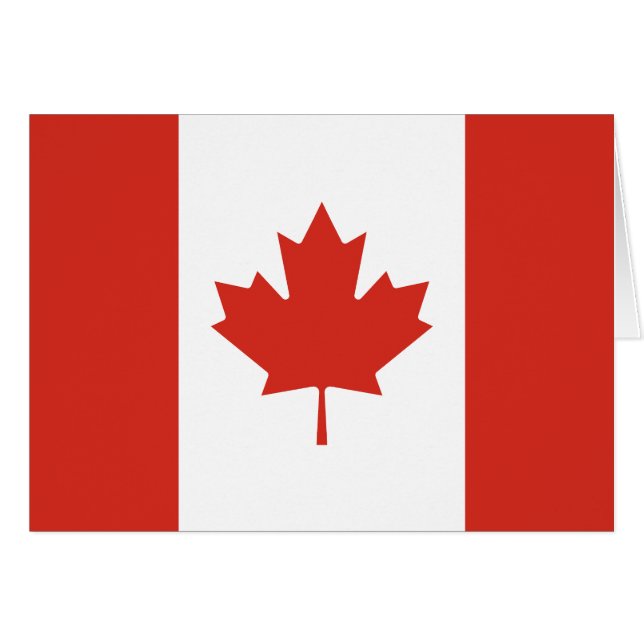 Drapeau canadien patriotique (Devant horizontal)