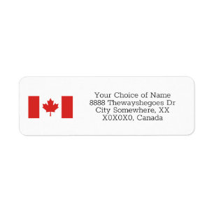 Drapeau canadien personnalisé
