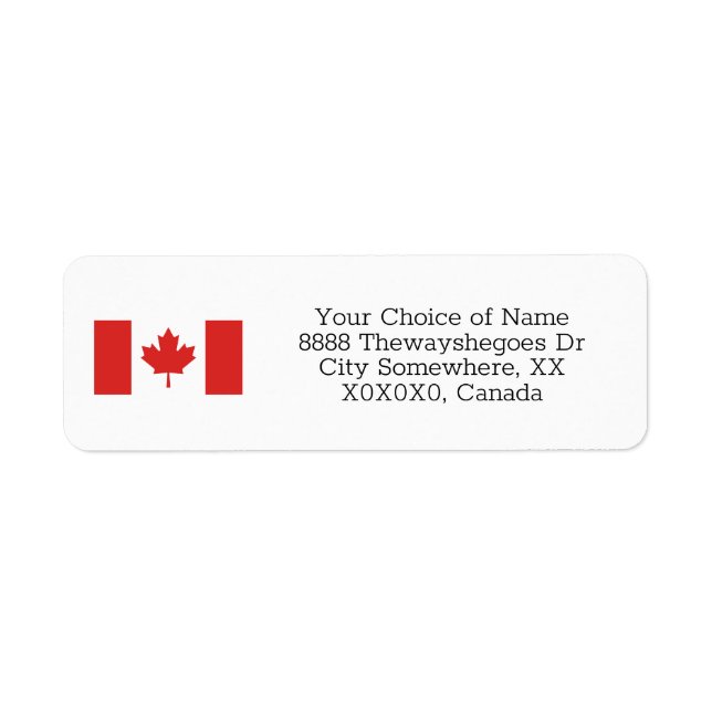 Drapeau canadien personnalisé Canada (Devant)
