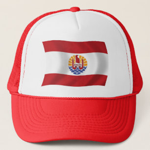 Drapeau Casquette de la Polynésie française