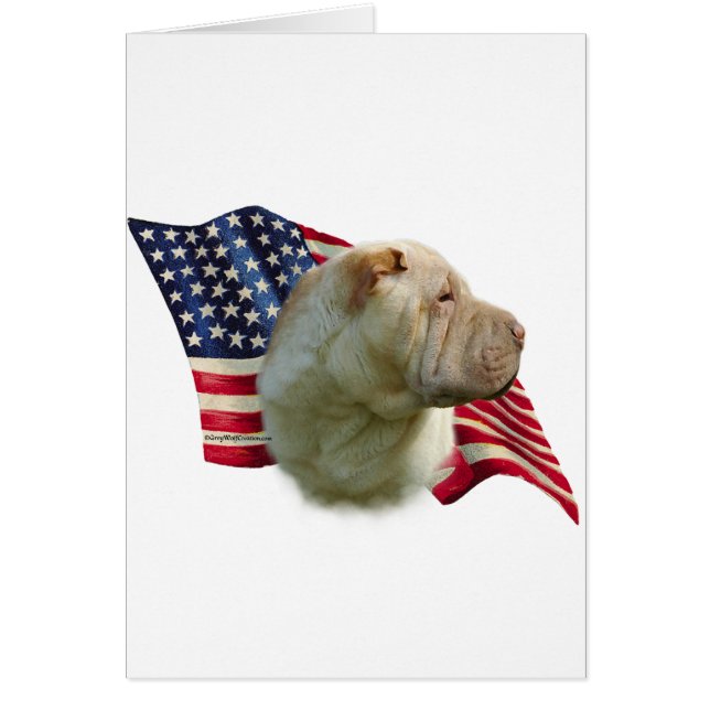 Drapeau chinois Shar-Pei (Devant)