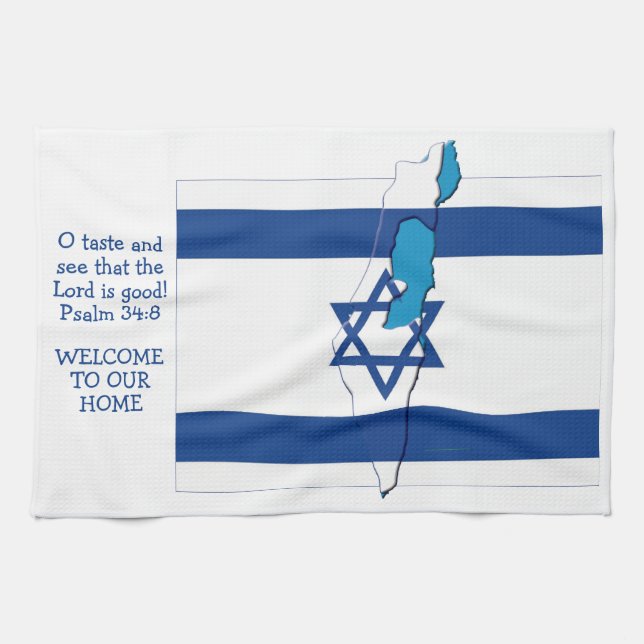 DRAPEAU chrétien personnalisé de la serviette de c (Horizontal)