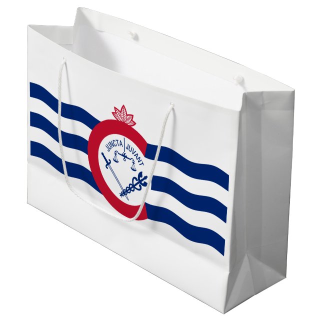 Drapeau Cincinnati, Ohio Grand sac cadeau (Devant Angle)