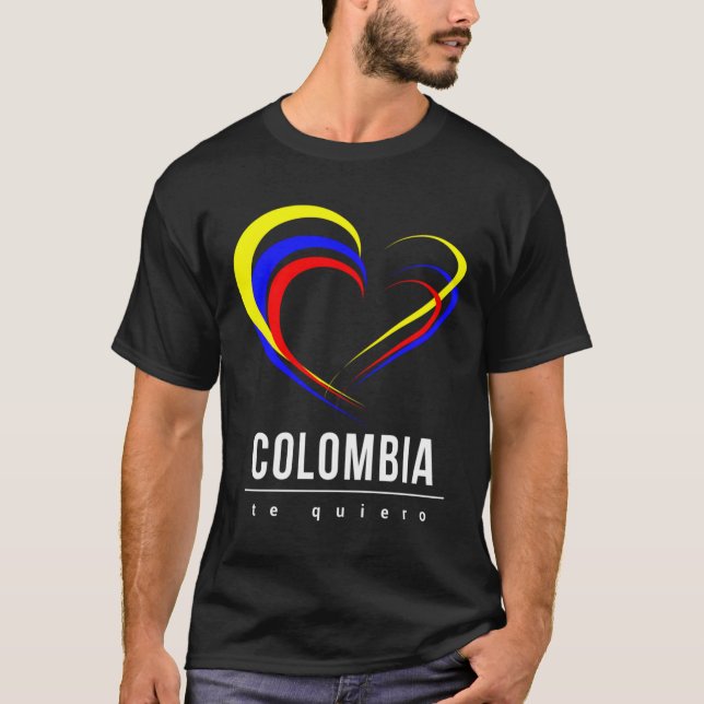 Drapeau colombien Coeur Bandera Corazon Sweat - sh (Devant)